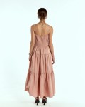 SIXDO Raw Flared Dress for Women